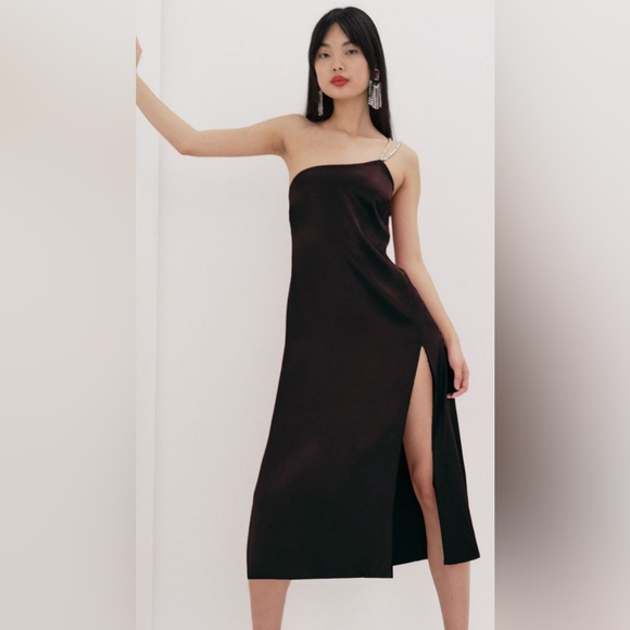 NEW For Love and Lemons Elora Midi Dress - Picture 3 of 16